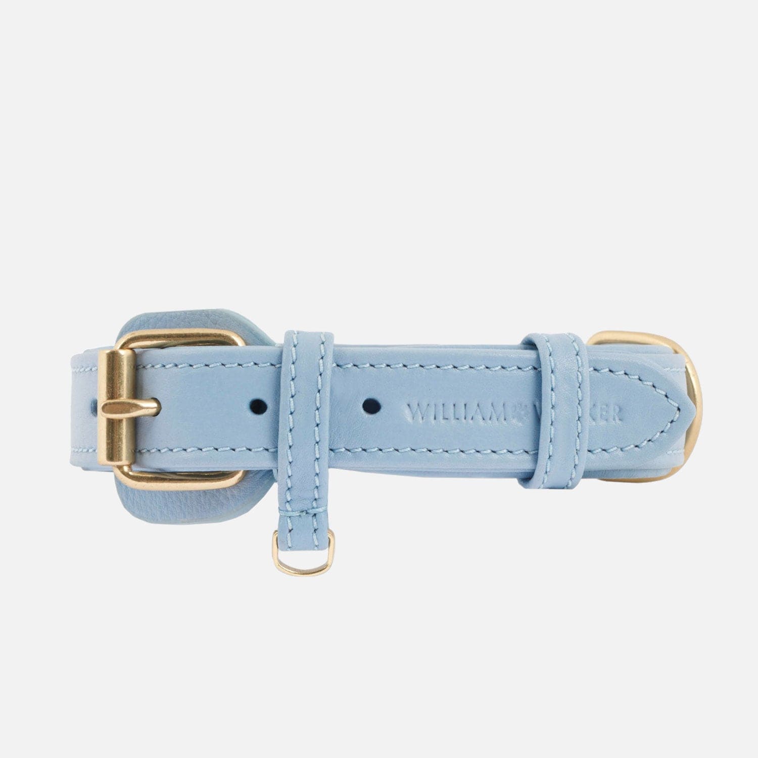 William Walker Leder Hundehalsband Sky (Baby-Blau)